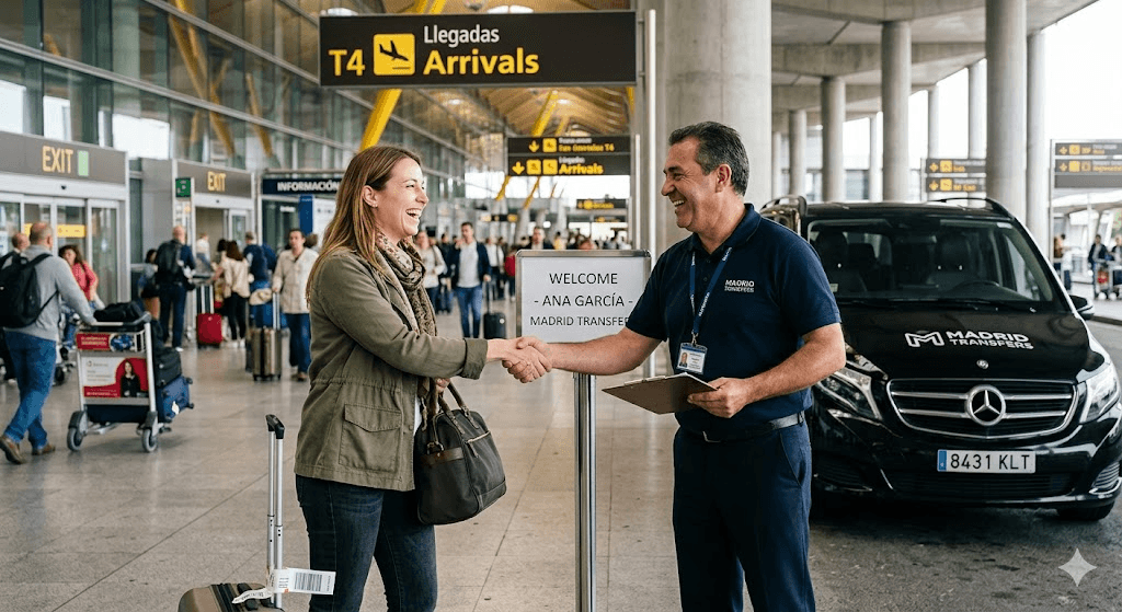 Panel de servicio de transfer integrado en itinerario